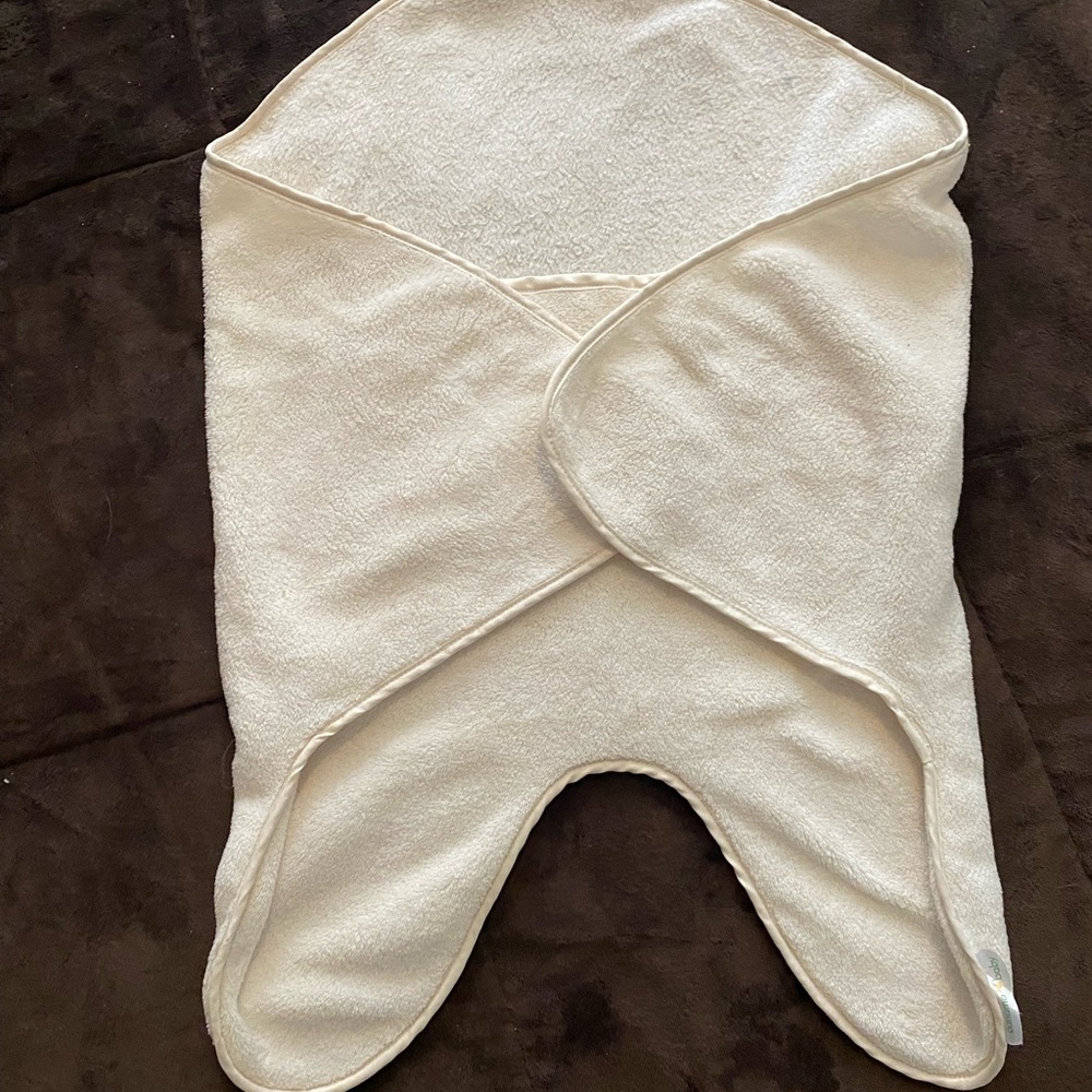 Cozy White Baby Swaddle Blanket